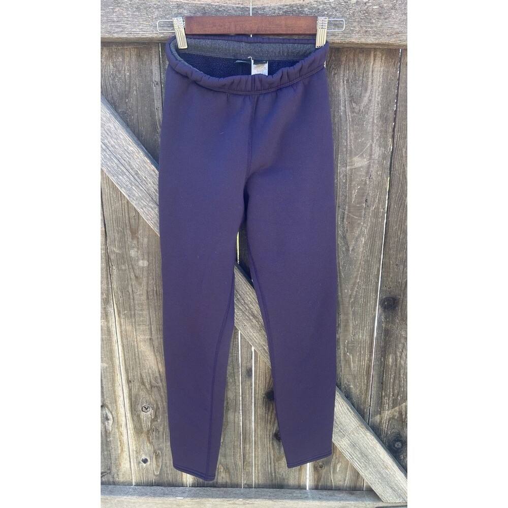 Women's Vintage Patagonia Synchilla Fleece Sweatpants Pants Purple Size Small